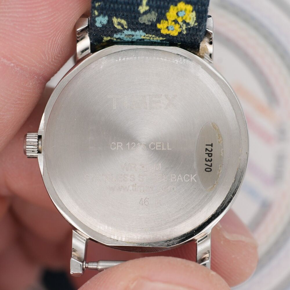 Timex Weekender TW2U08600 Women's Watch 31mm Floral Nylon strap New Batt Cleaned - Picture 4 of 9